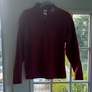The North Face Red Zip Up Sweater